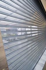Motorised Iron Rolling Shutter Height 15 Feet Slat Type Plain Usage Area Godown Operation Motorized Material Mild Steel Shutter Thickness 0.8 - Image 2