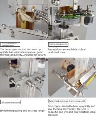 Full Automatic Water Pouch Sauce Bag Sealing Machine Sachet Pure Juice Liquid Filling Packing Machine - Image 3