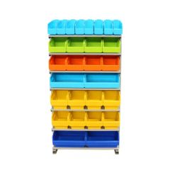 High Strength Picking Rack with Storage Bins MOQ 20sets Closed Open Height 0-5m Shelf Qty 6 Origin China Weight 200kg Mobility Mobile - Image 2