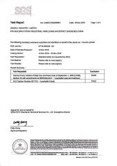 LFGB Certificate of Ceramic Burrs certificate from SHENZHEN JINGHUI INDUSTRY LIMITED