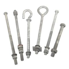Hot DIP Galvanizing Bolt with Nut for Power Transmission Line - Image 1