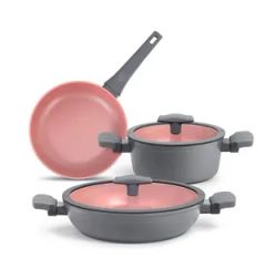 9PCS Aluminum Nonstick Pots Pans Induction Bottom 1Y LFGB CE Customized - Image 2