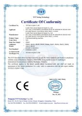 CE certificate for flat bread making machine certificate from Luohe Nine Lemon Import & Export Co., Ltd.