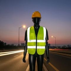 Reflective Vest Polyester Breathable Durable Unisex L-5XL 15D MOQ100 - Henan Kaiwei Protective Equipment Co., Ltd.