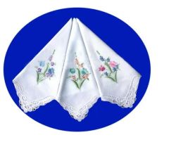 100% Cotton Handkerchiefs with Embroidery - Image 4