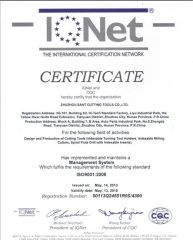 iso9000 certificate of Zhuzhou Sant Cutting Tools Co., Ltd. – certificate photo, supplier certificates section
