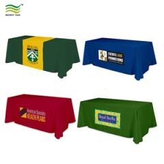 Custom Logo Printing Advertising Table Covers Table Throw with Runner - Image 3