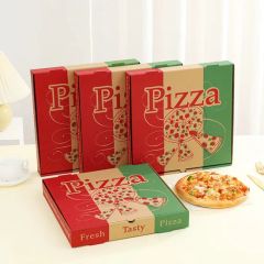 14inch Hot-Selling Pizza Box Custom Pizza Boxes Pizza Packaging Paper Box with Custom Logo - Image 6