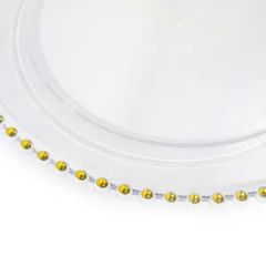 Multi Size Option Transparent Color PP Material Plastic Disposable Contemporary Charger Plate - Image 6