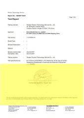RoHs1 certificate from Evian Manufacture Co., Limited