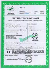 CE certificate of Zhucheng Bokang Machinery Co., Ltd. – certificate photo, supplier certificates section