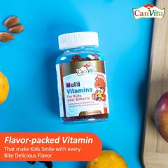 Canvita Kid's Halal- vegan Multi-Vitamin Gummy 60/ bottle, Made in Canada, sugar free - Image 4