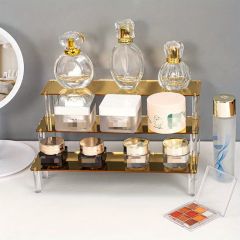 Custom Gold Figure Toy Acrylic Riser with 4 Steps Display Stand - Image 4