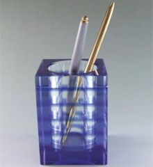 Crystal Stationery, Crystal Table Set, Penholder (OS-010) Origin China Size 70*70*90mm Sample Available Model NO. - Image 1