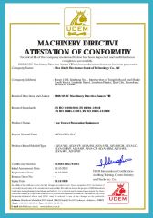 CE certificate from Alva (Linyi) Electromechanical Technology Co., Ltd