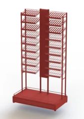 Factory Price Fashionable Customized Movable Metal Makeup Cosmetic Nail Polish Display Rack - Image 6