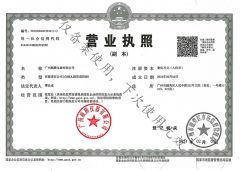 Enterprise business license certificate from Guangzhou Shunteng Instrument Co., Ltd.
