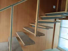 Mild Steel Dog Legged Staircase Railing with Horizontal Bars (750 mm) - Image 1