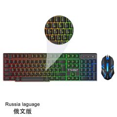 Wireless Gaming Keyboard and Mouse Combo RGB Backlit Mechanical Feel Keyboard - Image 6