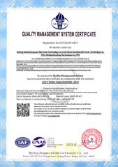 ISO 9001:2015 (Quality Management Systems) certificate from Primustron Electronics