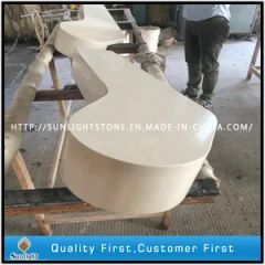 Engineered Artificial White Quartz Stone for Kitchen Countertops - Image 3