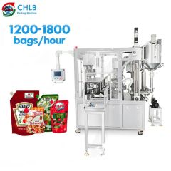 Factory Price Automatic Spout Pouch Filling Capping Machine for Mustard Sauce Pudding Liquid - Image 1