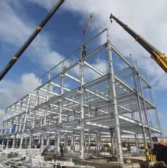 Metal Prefab Prefabricated Steel Structure Hospital Building Railway Station Basic Steel Structure Warehouse - Image 3