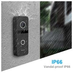 4-Wire HD Interphone Home Security 7 Inches Video Doorphone - Image 6
