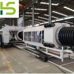 Plastic PVC HDPE Double Wall Sewage Tube Pipe Extrusion Line Corrugated Pipe Extruder - Qingdao Interplast Machinery Co., Ltd.