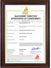 CE Certificate certificate from Wmt Cnc Industrial Co., Ltd.