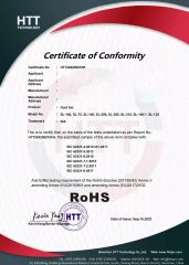 Rohs certificate from Ningbo Biote Mechanical Electrical Co., Ltd.