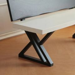 18 Inch Triangular Metal Chair Bench Leg Strap Support Bracket - Image 5