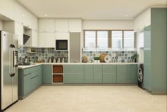 L Shaped Modular Kitchen Appearance Modern Kitchen Type Ideal Hardware Type Modern Kitchen Design L-Shape Design Approach - Image 9