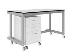 Modern Industrial Double Workbench Steel Lab Table 10Y Warranty MOQ100 Custom - Image 4