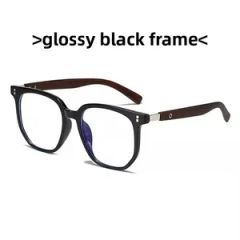 New Retro Wood Grain Leg Anti-Blue Light Optical Frames Tr90 Material Round Nail Frame for Men and Women - Image 3