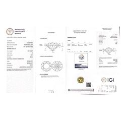 IGI certificate certificate from Wuzhou Messi Gems Co., Ltd.