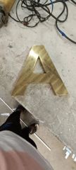 Brass Letters Sign Boards Letter Style 3D Finish Polished Lighting Non Lit Brass Grade CZ108 Letter Thickness 1 mm Mounting Type Wall - Image 5