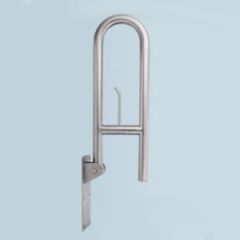 Safety Rails Grab Bar Toilet Handrails Hand Grips Handle Sample Free OEM Welcome Length 750mm Color Silver Folded Folded - Image 4