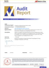 Made in China certification certificate from Guangzhou Hangtong Packing Product Limited