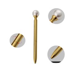 Cute Color Pearls Metal Ballpoint Pen Origin China Trademark OEM Open Style Twist Color Mutlicolor Model NO. OFC105 Point Diameter - Image 4