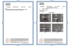 Concealed Slide SGS certificate from Guangdong Blossom Hardware Co., Ltd