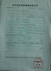 License Photo certificate from Hangzhou Xiangrong Textiles Co., Ltd.
