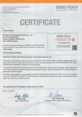 OEKO-TEX certificate from Yiwu City Tenbest Garment Co., Ltd