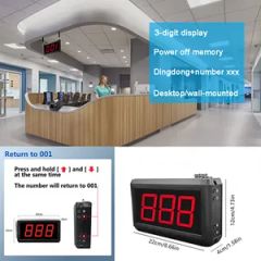 Wireless Number Calling System Restaurant Pager Queue Management System Thermal Printer - Image 4