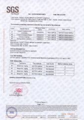SGS TEST REPORT certificate of Shantou Sweet Road Industry and Trading Co., Ltd. – certificate photo, supplier certificates section