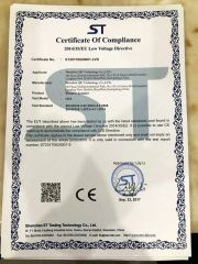 CE-LVD certificate of Shenzhen SJF Technology Co., Ltd. – certificate photo, supplier certificates section