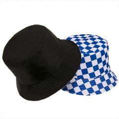 Comfortable Reversible Bucket Hats Checkboard Printing - Image 3