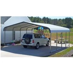 SC134 OEM Steel Structure Building Outdoor 2 Car Shed Garages For Parking - Image 3