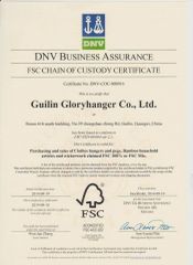 FSC Certificate certificate from Guangxi Guilin Glory Hanger Co., Ltd.