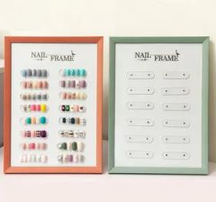 New Design 8 "A4 Nail Display Color Plate Beauty Ciliary Works Plate Nail DIY Photo Frame - Image 1